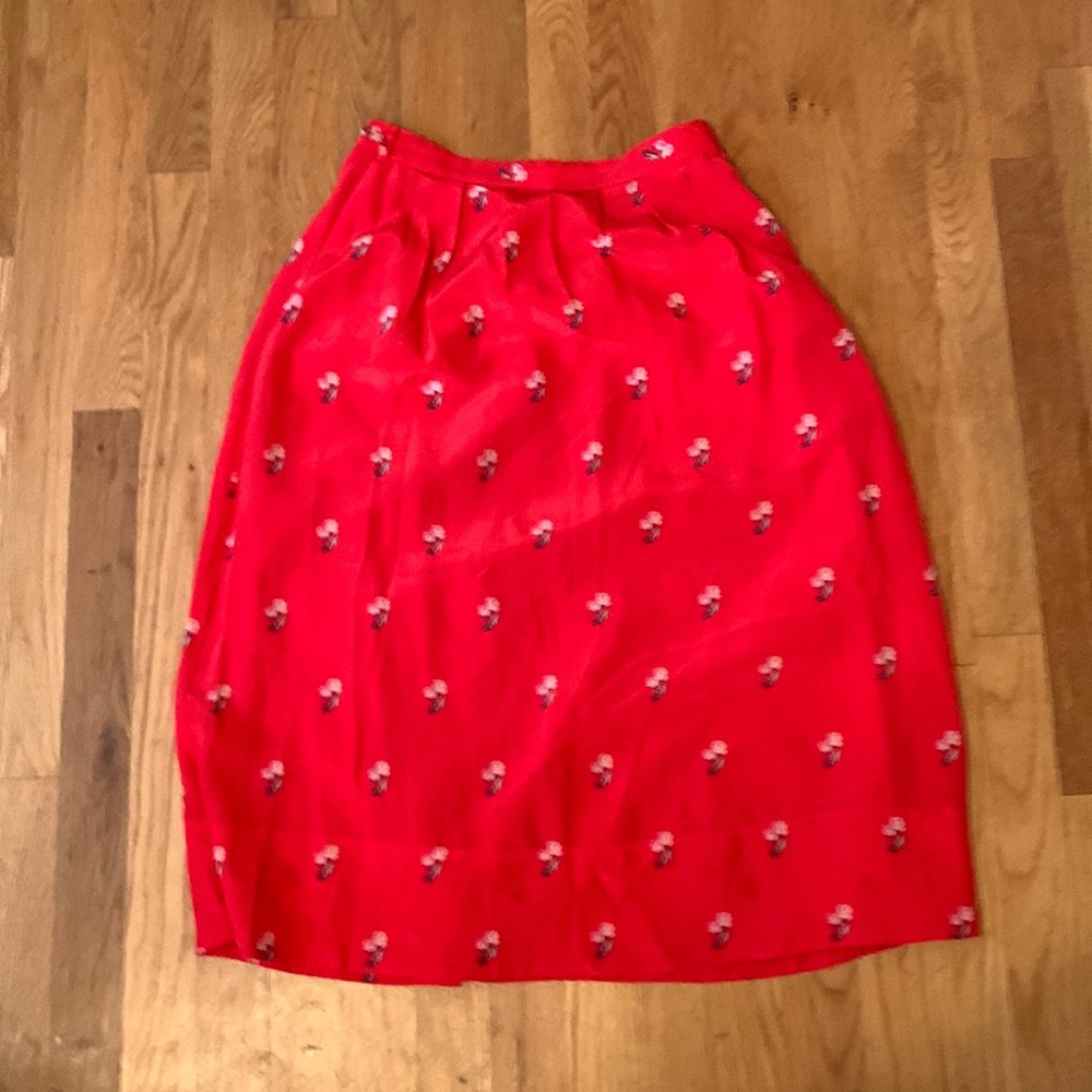 Madewell midi silk skirt